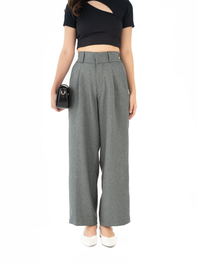 Grey Sally Women Solid Pant 