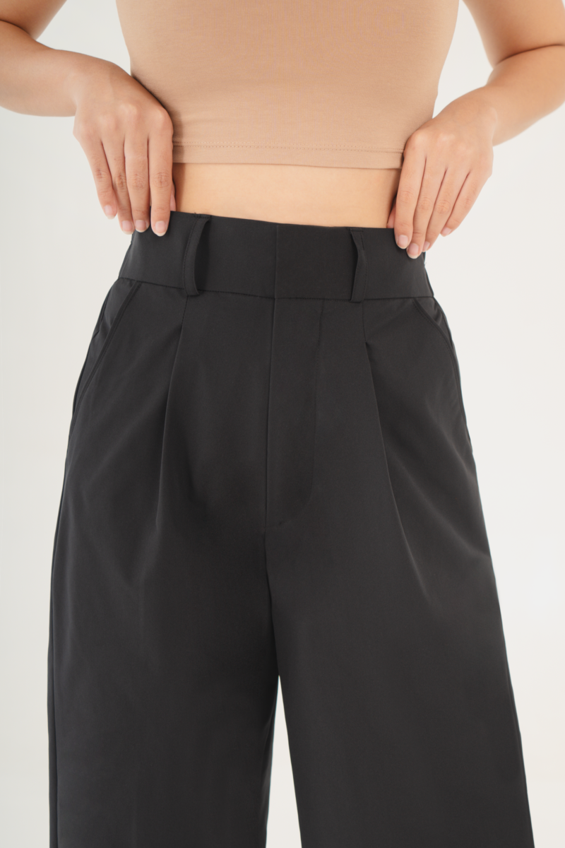 Black Sally Women Solid Pant