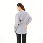 Grey Amelia Poplin Stripe Shirt