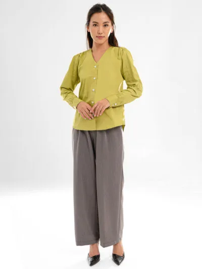 Lime Kiya Poplin Shirt