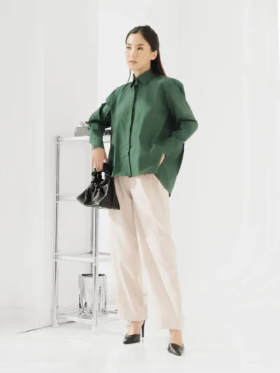 Green Mela Poplin Shirt