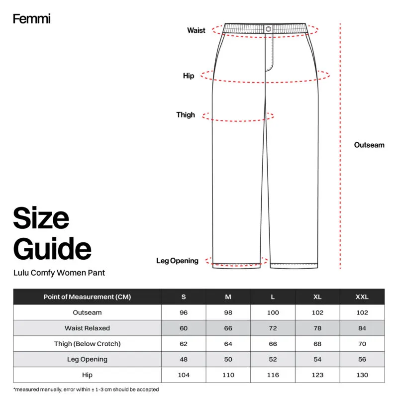 Black Lulu Comfy Women Classic Pant