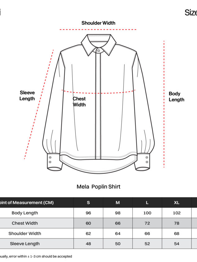 Black Mela Poplin Stripe Shirt