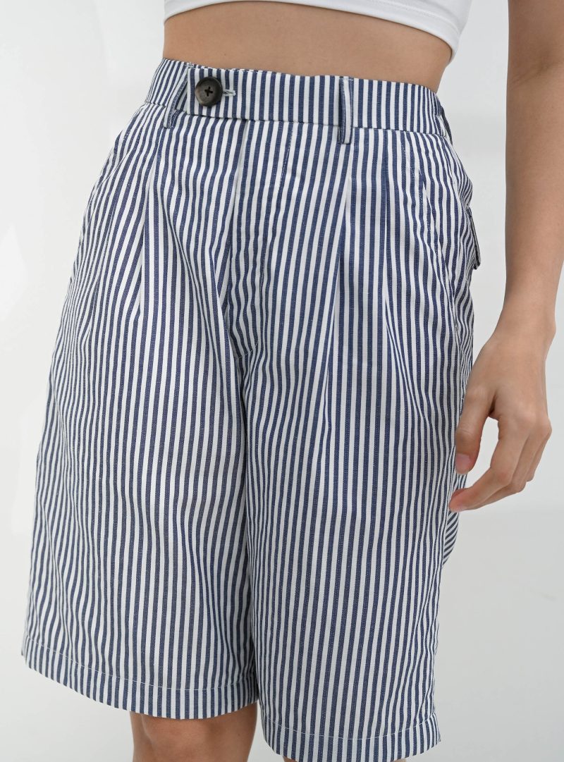 Navy Short Lily Stripe Pant