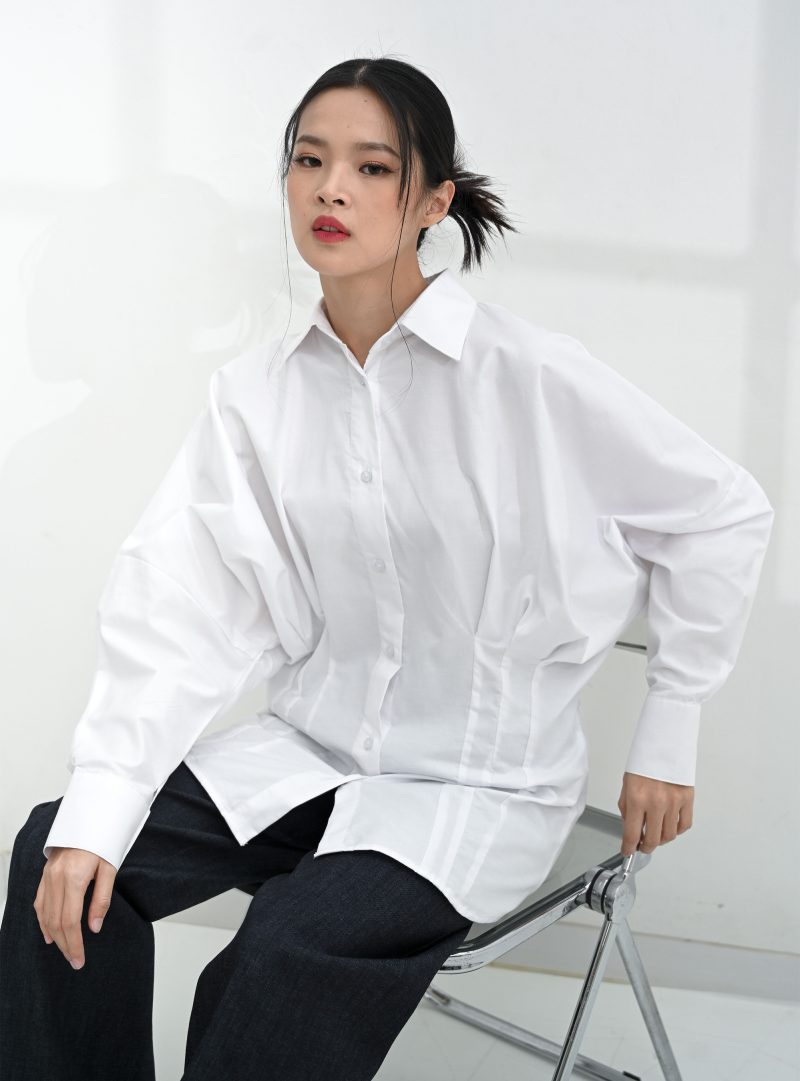 White Amelia Oxford Shirt