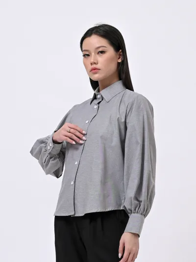 Femmi Grey Rose Shirt