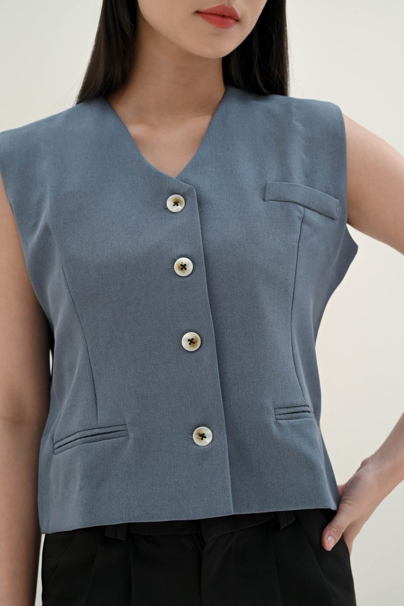 Grey Donna Vest