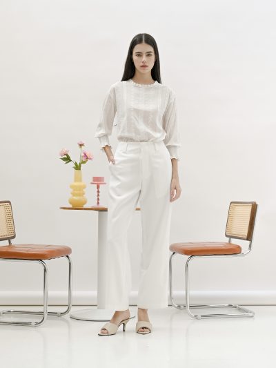 Femmi White Sonya Pant