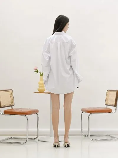 Femmi White Allday Over Shirt